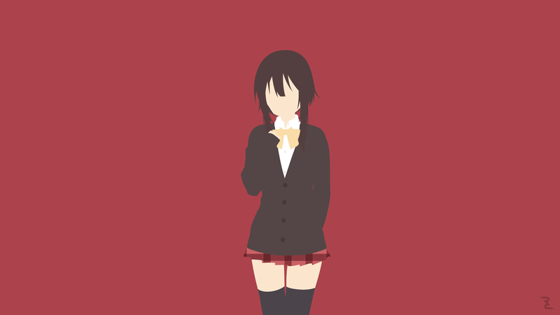Kono Subarashii Sekai ni Shukufuku wo!, Megumin, minimalism, simple background, Rendracula