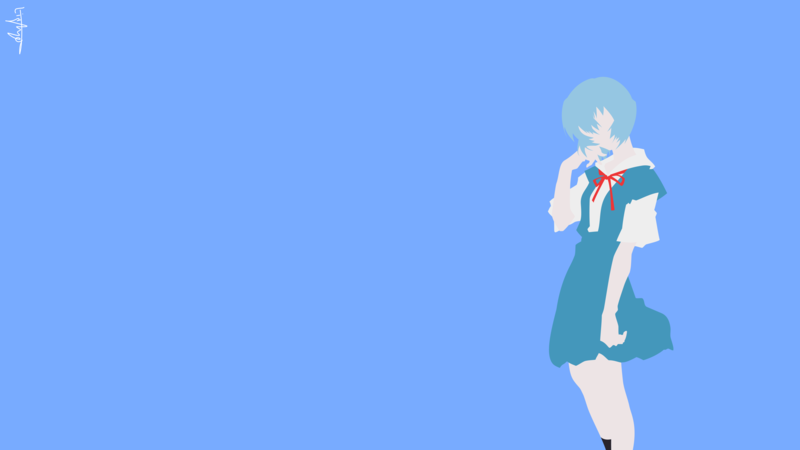 Neon Genesis Evangelion, Ayanami Rei, simple background, vector art