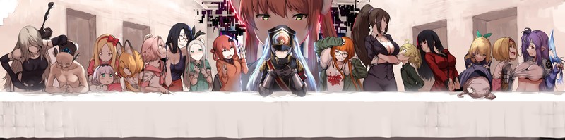 Re:CREATORS, Doki Doki Literature Club, Gabriel Dropout, Persona 5, Demi-chan wa Kataritai, Youjo Senki, Kakegurui, Fate/Apocrypha, Kemono Friends, Kobayashi-san Chi no Maid Dragon, Nier: Automata, A2 (Nier: Automata), Kanna Kamui (Kobayashi-san Chi no Maid Dragon), Serval (Kemono Friends), Astolfo (Fate/Apocrypha), Satou Sakie, Kanzaki Hideri, Satanichia McDowell Kurumizawa, Monika (Doki Doki Literature Club), Altair (Re: Creators), Tanya Degurechaff, Jabami Yumeko, crossover, parody, NieR, Ero
