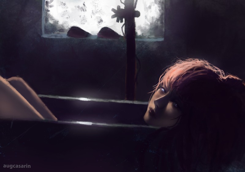 Neon Genesis Evangelion, Asuka Langley Soryu, bathtub