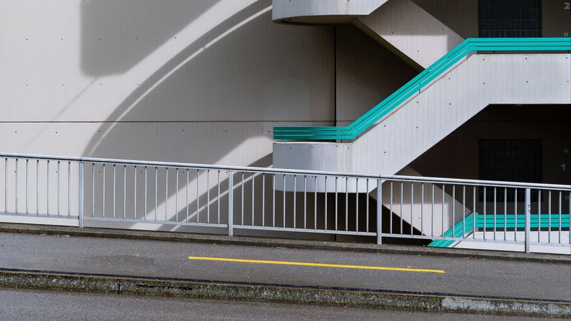 building, facade, stairs, architecture, street, urban, 4k