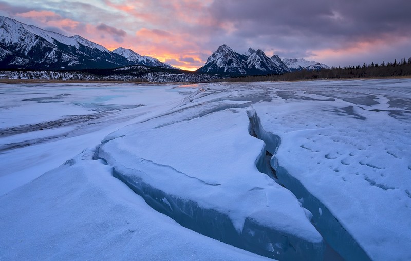 snow, ice, winter, mountains, nature, landscape