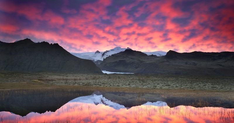 sky, colorful, clouds, reflection, landscape, nature