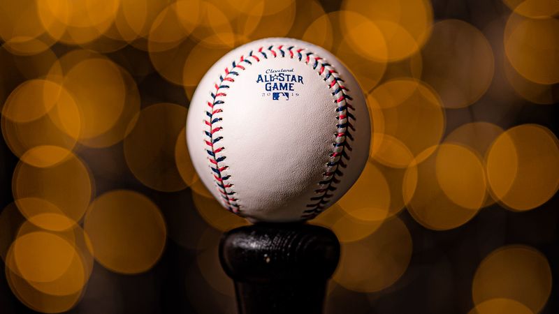 ball, baseball, close-up, blur, bokeh, 4k