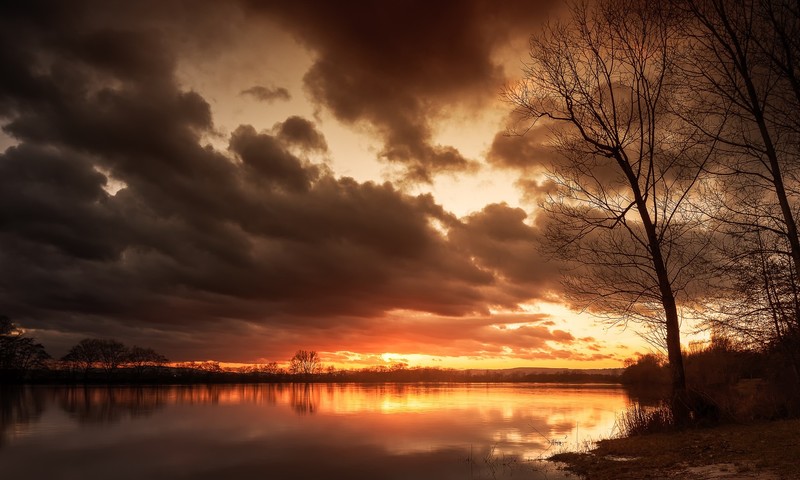 sunlight, sky, dark, clouds, nature