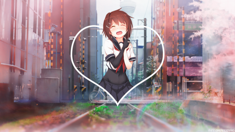 anime, anime girls, picture-in-picture