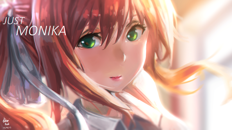 Doki Doki Literature Club, Monika (Doki Doki Literature Club), Rosdi, anime girls
