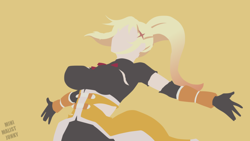 Kono Subarashii Sekai ni Shukufuku wo!, Darkness (KonoSuba), minimalism, simple background, MinimalistJunky