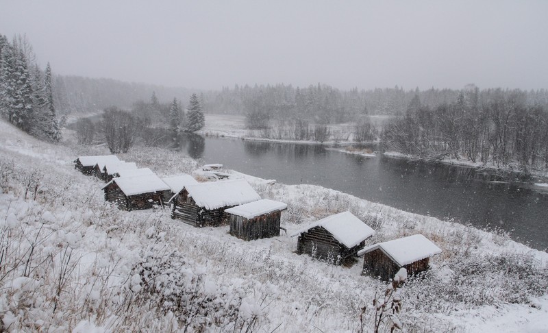 winter, snow, landscape, nature
