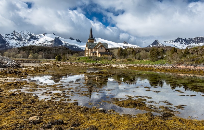 landscape, nature, Lofoten, Norway