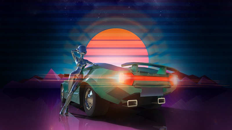 vehicle, Retro style, video games