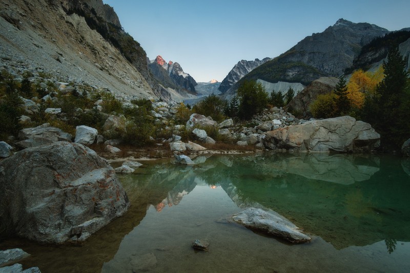 mountains, water, landscape, nature, reflection