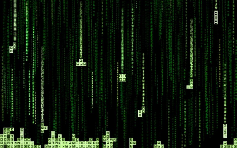 The Matrix, Tetris, movies, video games, crossover, code, retro games