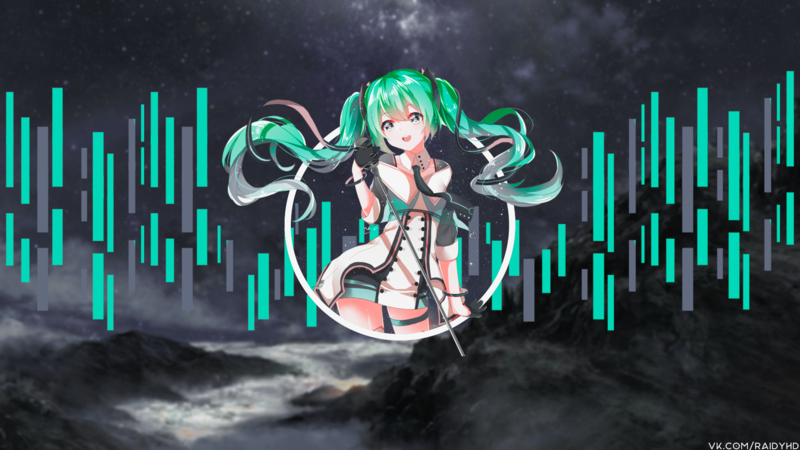 anime, anime girls, picture-in-picture, Hatsune Miku