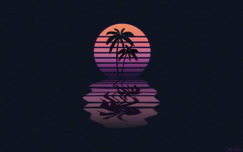 New Retro Wave, typography, concept art, illustration, digital art, 1980s, neon, synthwave
