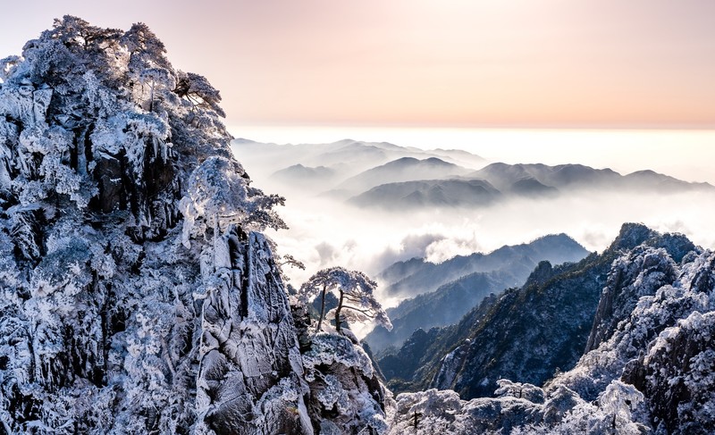 mountains, nature, winter, snow, landscape