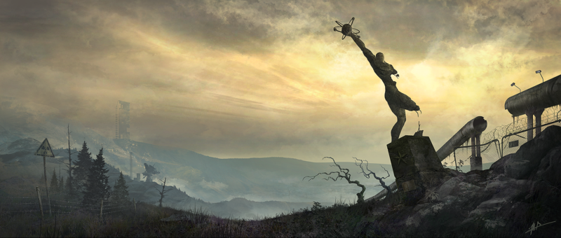 concept art, apocalyptic, S.T.A.L.K.E.R., statue