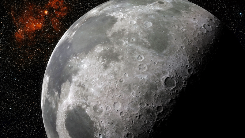 space, Moon, galaxy