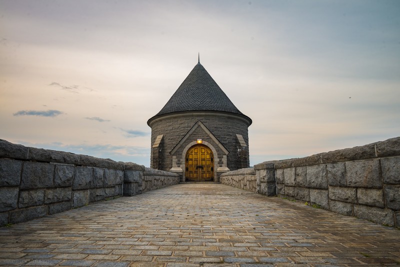 door, tower, building, sky, stone wall
