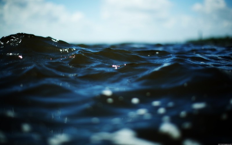 water, sea, waves, macro