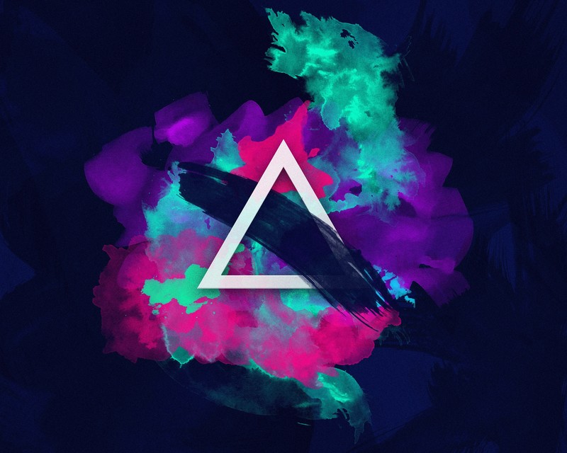 abstract, graphic design, vector, triangle, digital art