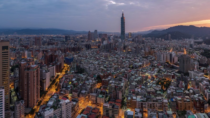 Taipei, Taipei 101, Taiwan, city, cityscape, night, skyscraper