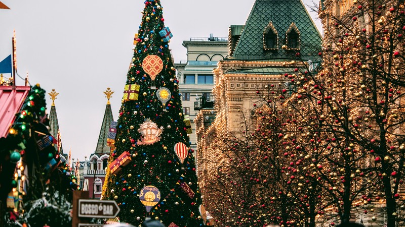 Russia, Moscow, holiday, Red Square, New Year