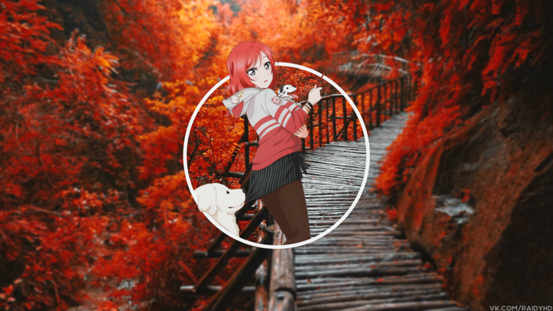 anime, anime girls, picture-in-picture