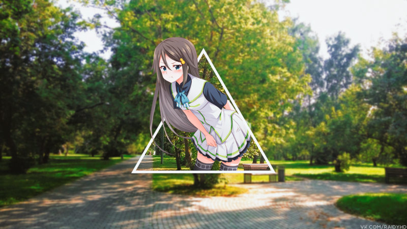 anime, anime girls, picture-in-picture, Musaigen no Phantom World, Izumi Reina