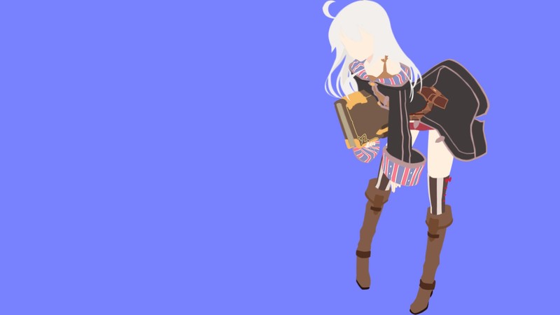 anime, anime girls, Zero kara Hajimeru Mahou no Sho, Zero (Zero kara Hajimeru Mahou no Sho), minimalism, long hair, white hair