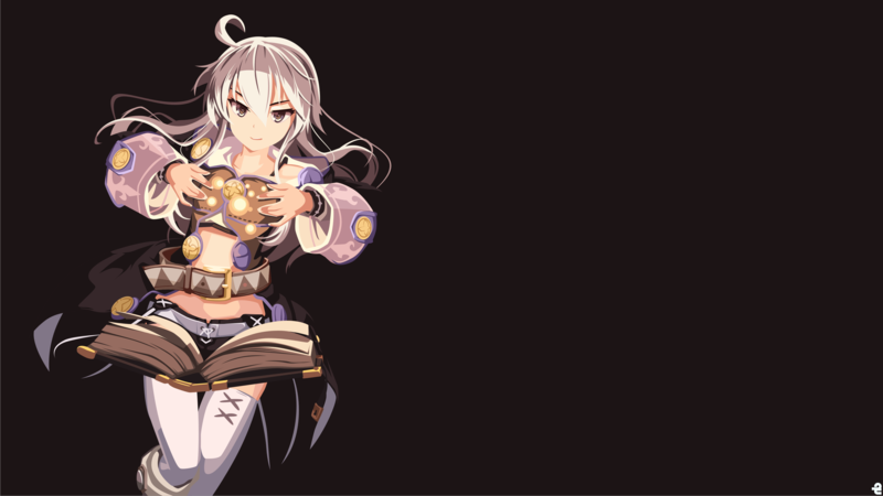 anime, anime girls, Zero kara Hajimeru Mahou no Sho, Zero (Zero kara Hajimeru Mahou no Sho), long hair, white hair, simple background, purple eyes, smiling