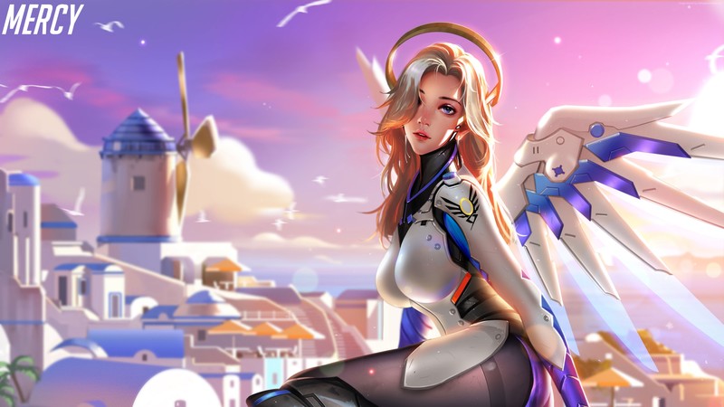 Mercy (Overwatch), video games, Blizzard Entertainment, Overwatch