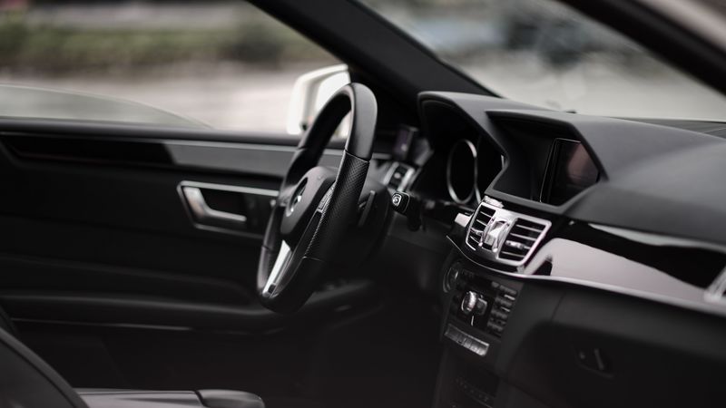 mercedes-benz e300 amg, mercedes, car, salon, interior, black, 4k