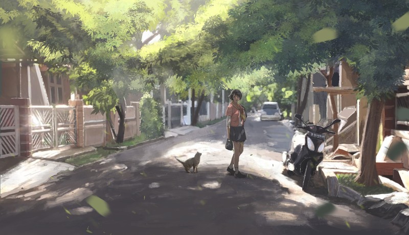 QuantumGLaDOS, motorcycle, cats