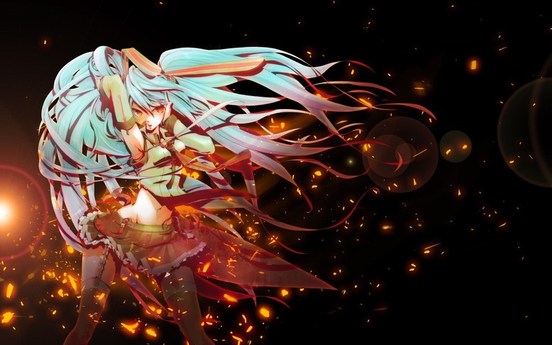 anime, anime girls, Vocaloid, Hatsune Miku