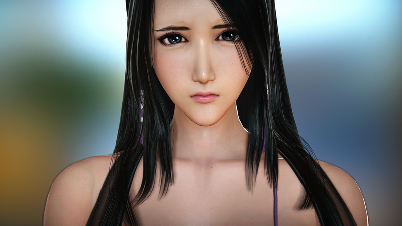 illusion, dark hair, portrait, women, face, bare shoulders