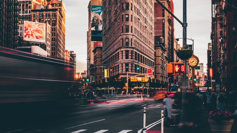 building, architecture, city, street, new york, 4k