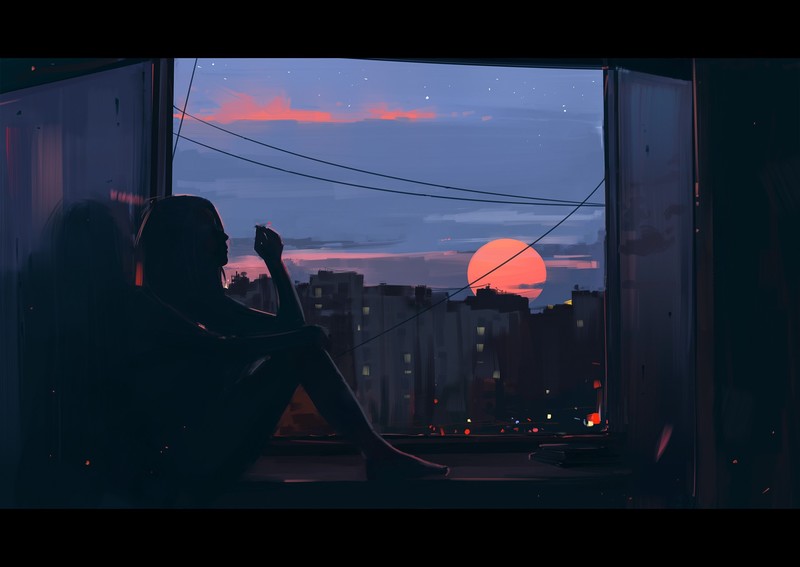 smoking, Sun, artwork