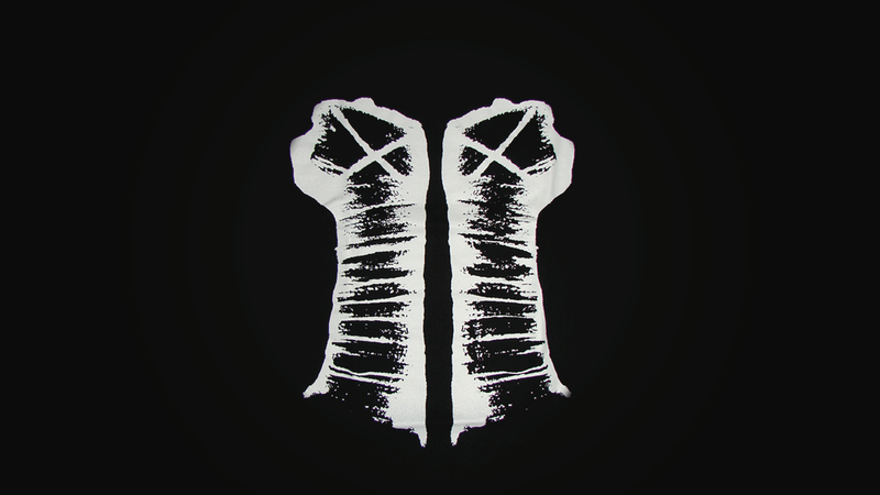 CM Punk, fist, minimalism, black background, simple background, monochrome