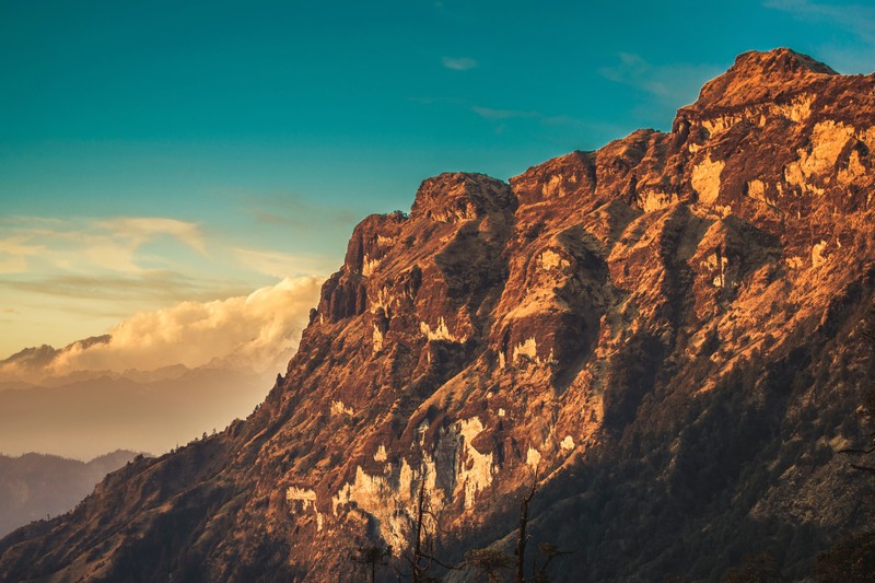 mountains, snow, clouds, landscape, nature