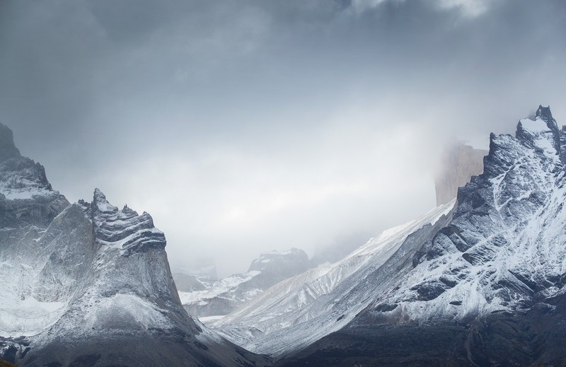 landscape, mountains, Chile, snow