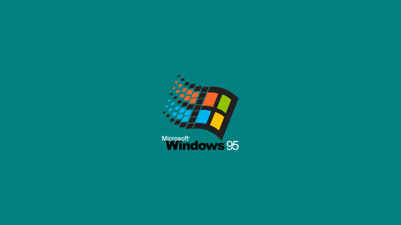 Windows 95, Microsoft Windows, logo, digital art