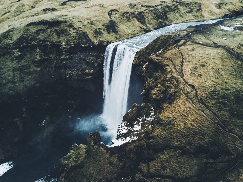 Daniel Casson, landscape, river, waterfall, Iceland