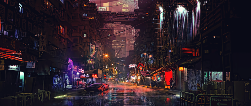 digital art, futuristic, cyberpunk
