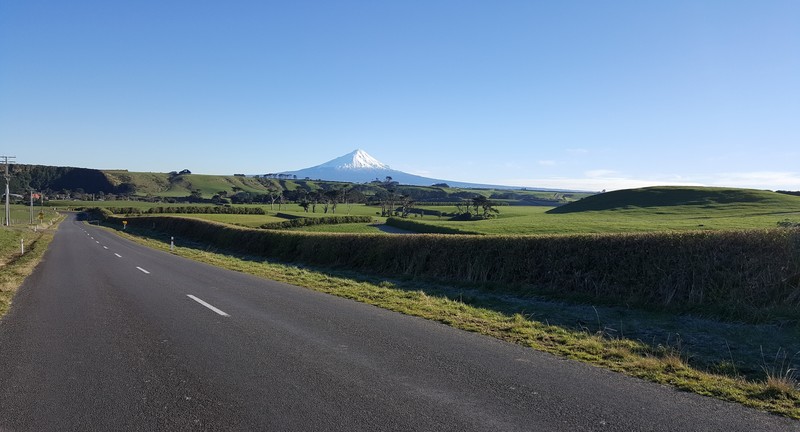 road, landscape, snowy mountain