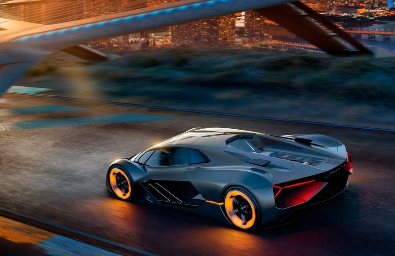 architecture, bridge, water, sports car, car, motion blur, cityscape, Lamborghini, lights, high angle