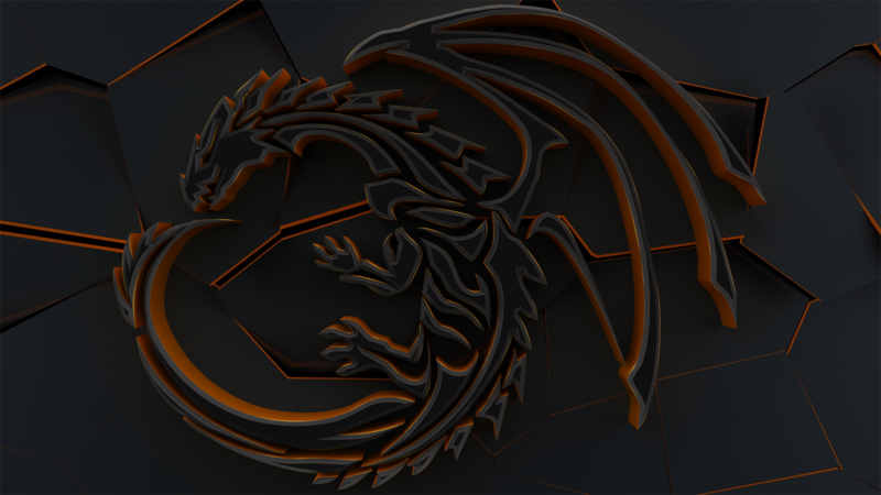 dragon, digital art, abstract, creature