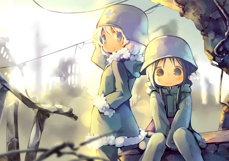 Shoujo Shuumatsu Ryokou, anime girls, Yuuri (Shoujo Shuumatsu Ryokou), Chito (Shoujo Shuumatsu Ryokou)