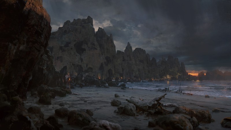Path of Exile, digital art, video games, coast