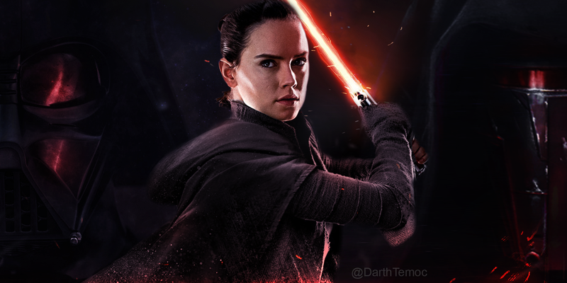 Star Wars: The Last Jedi, Rey (from Star Wars), Daisy Ridley, Darth Vader, Darth Revan, Star Wars, fan art